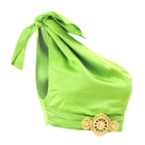 One Shouldered Top with Gold Buckle