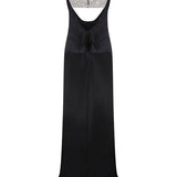Black Maxi Dress with Crystal Beaded Top Detail
