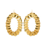 Gold Drop Sequined Earrings