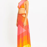 Maxi Skirt with Cutout Details