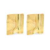 Gold Metal Sculptural Earrings