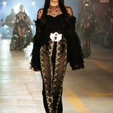 Black Lace Mirror Pants
