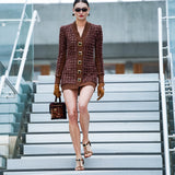 Knit Cardigan wtih Gold Buckles