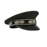 Black Hat With Green Embellishment