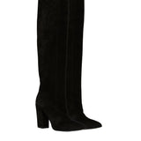 Black Velvet Boots