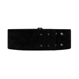 Baroque Silver Suede Belt