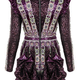 Embroidered Mini Dress
