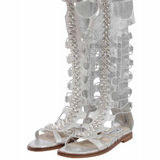 Gladiators Sandals With Silver Buckles