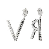 Logo Crystal Earrings