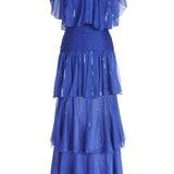 Ruffled Tulle Maxi Dress