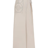 Palazzo Pants With Sequined Pocket