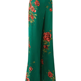 Rose Patterned Palazzo Pants