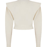 Turtle Neck Sweater With Gold Gun Buckles