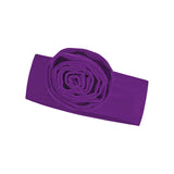 Purple Silk Velvet Rose Shaped Bandana