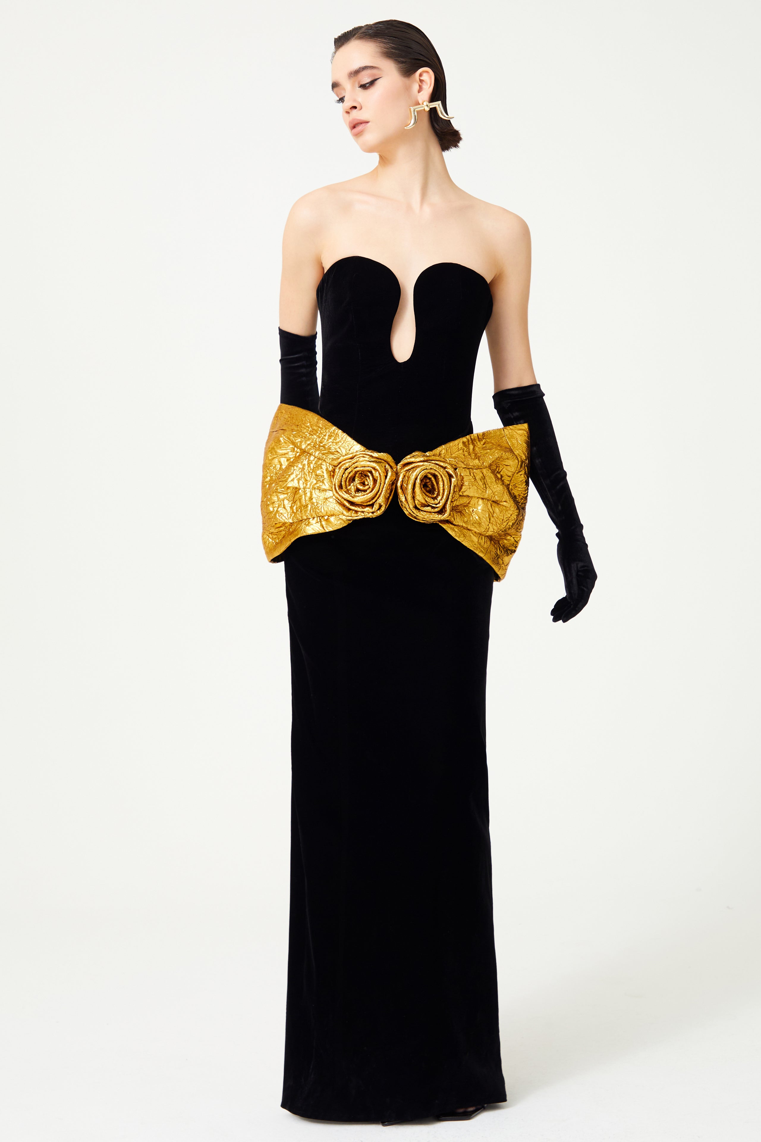 venus black and gold dress Ballroom/Smooth Dance Competition Dresses