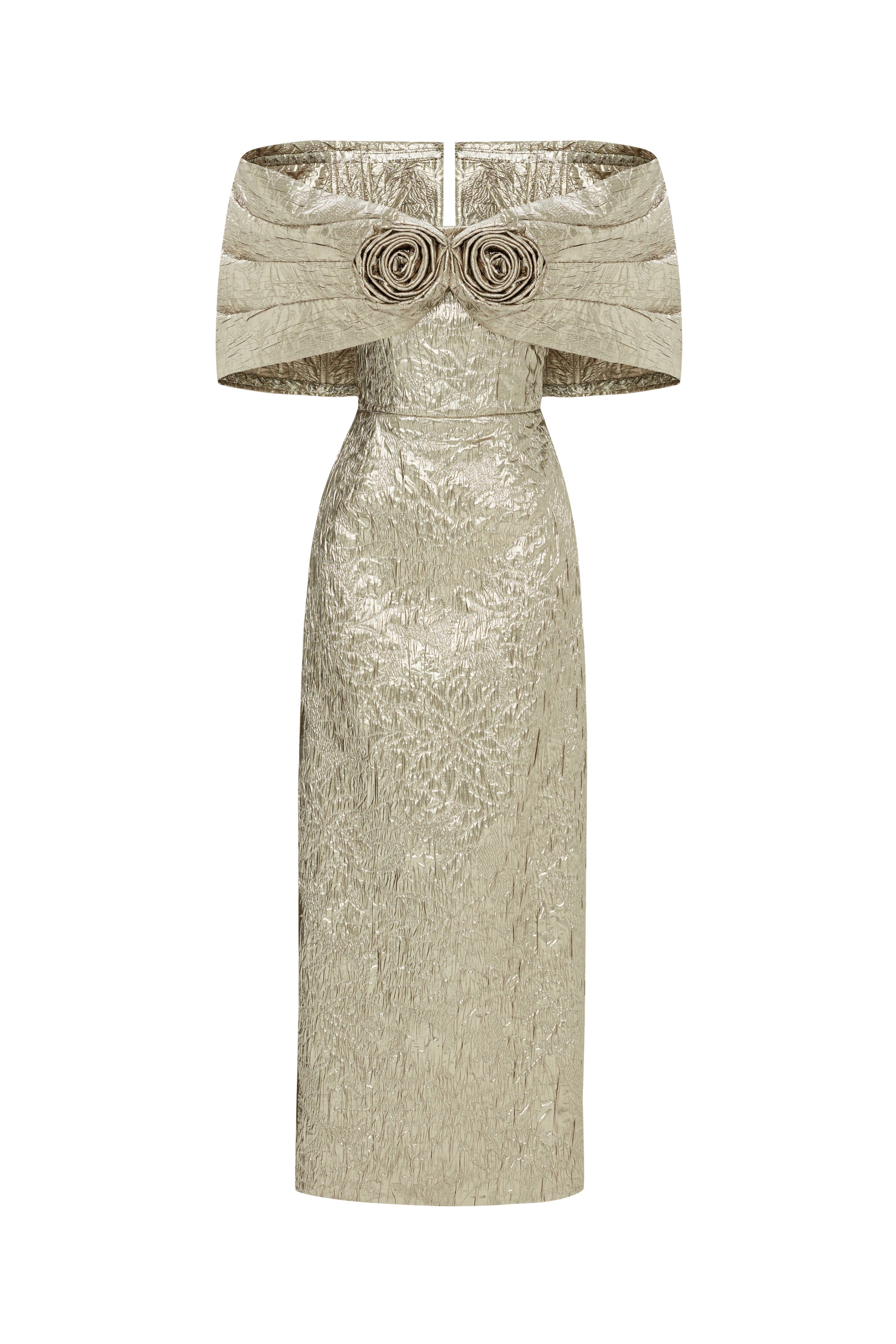 silver jacquard dress Silver Metallic Jacquard Dress