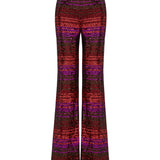 Multi Color Pailletted Flare Pants