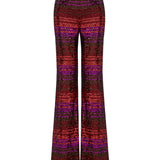 Multi Color Pailletted Flare Pants