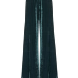 Green Velvet Wide Leg Pants
