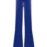Indigo Velvet Wide Leg Pants