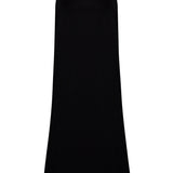 Black Velvet Skirt With Crystal Rope Belt