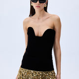 Black Velvet Corset