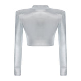Metallic Knitted Top
