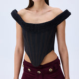 Denim Structural Corset