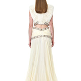 Fur Top With Crystal Accessory Detail