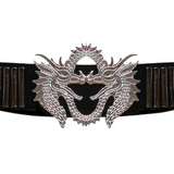 Black Silk Velvet Dragon Belt
