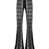 Black Lace Mirror Pants