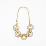 Swarovski Choker With Gold Metal Details
