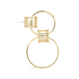 Gold Metal Chain Earrings