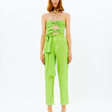Sequined Jumpsuit With Tie Detail