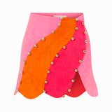 Mini Skirt With Slit Detail