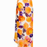 Floral Skirt With Slit Detail