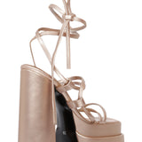 Leather Strappy Platform Sandals