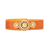 Belt with Gold Buckles