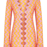 Geometrical Padded Jacket With Buckles