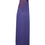 Fringed Maxi Dress With Swarovski Stoned Gold Necklace Detail