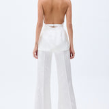 Satin Wide Leg Trousers