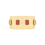 Gold Plated Choker With Red Diamonds