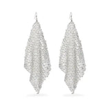 Silver Metallic Armor Earring