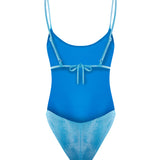 Metallic Jersey Swimsuit