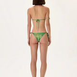 Green Metallic Jersey Bikini