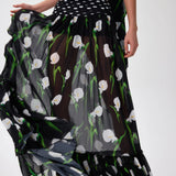 SS26-S-1031-40 raisa_vanessa flower-patterned-chiffon-maxi-skirt-with-polka-dot-waistline