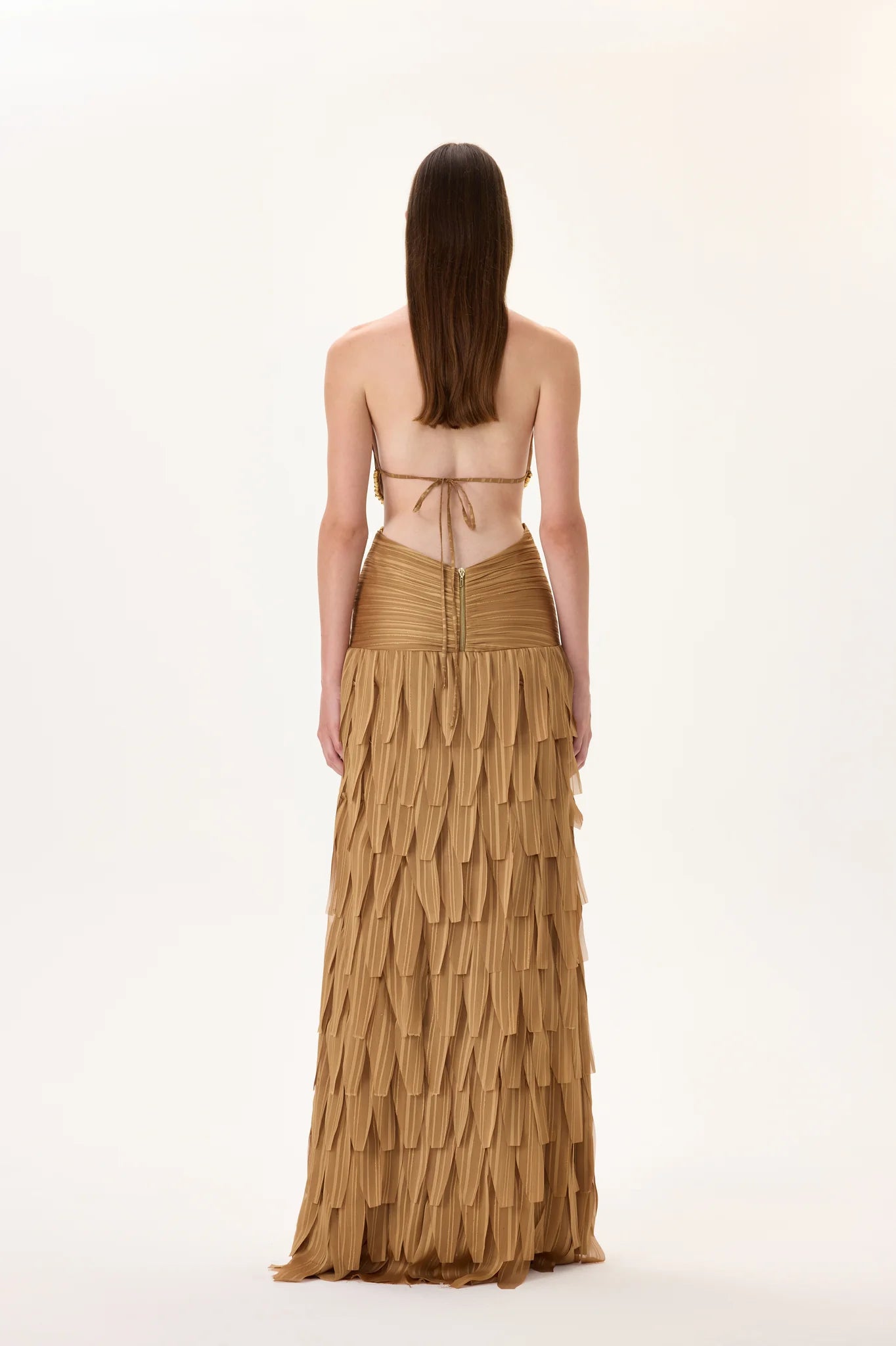 laser cut dresses Long Sleeve Embellished Laser Cut Out Maxi Dress Red