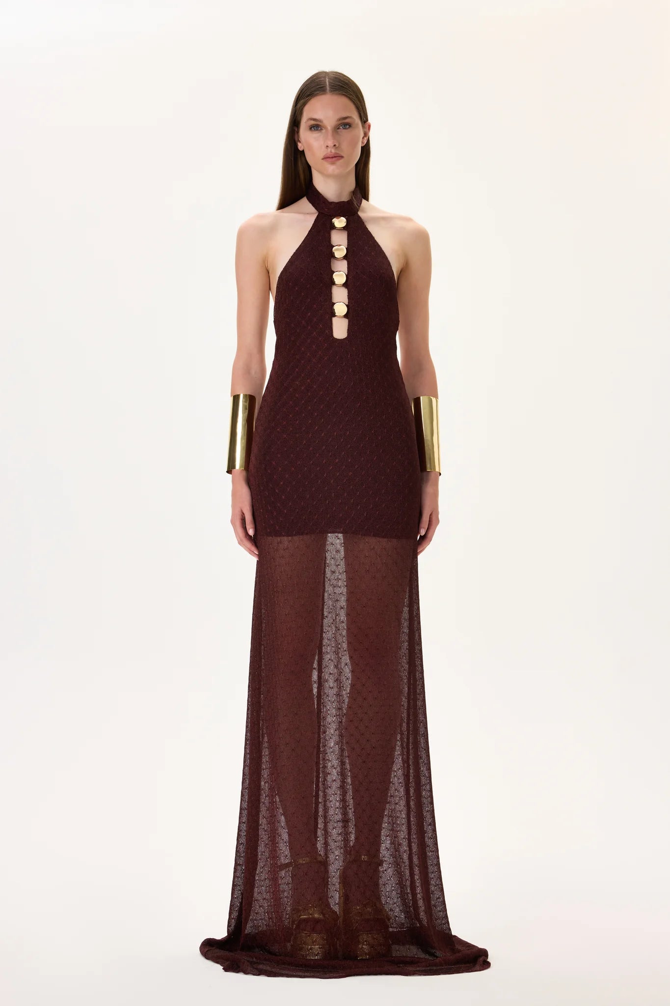 burgundy dress with gold accessories Burgundy Dress With Gold Accessories