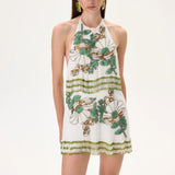 SS26-D-1031-40 raisa_vanessa mini-chiffon-crystal-flower-appliqued-halter-neck-dress-with-hand-embroidered-beaded-fringes