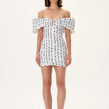 SS26-D-1042-34 raisa_vanessa polka-dot-pleated-organza-sculptural-mini-dress